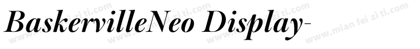BaskervilleNeo Display字体转换